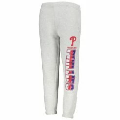 Outerstuff Youth Ash Philadelphia Phillies Game Time Fleece Pants 8 Outerstuff Youth Ash Philadelphia Phillies Game Time Fleece Pants -Outerstuff shop unnamed file 706