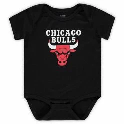 Outerstuff Infant Black Chicago Bulls Primary Team Logo Bodysuit