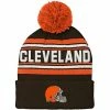 Outerstuff Preschool Brown Cleveland Browns Jacquard Cuffed Knit Hat With Pom -Outerstuff shop unnamed file 7074