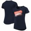 Outerstuff Girls Youth Navy Detroit Tigers Brush Stroke Dolman T-Shirt