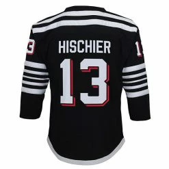 Outerstuff Toddler Nico Hischier Black New Jersey Devils 2021/22 Alternate Replica Player Jersey -Outerstuff shop unnamed file 7129