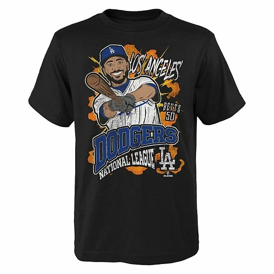 Outerstuff Youth Mookie Betts Black Los Angeles Dodgers Artist Series Player T-Shirt 3 Outerstuff Youth Mookie Betts Black Los Angeles Dodgers Artist Series Player T-Shirt