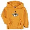 Outerstuff Toddler Gold Nashville Predators Primary Logo Pullover Hoodie