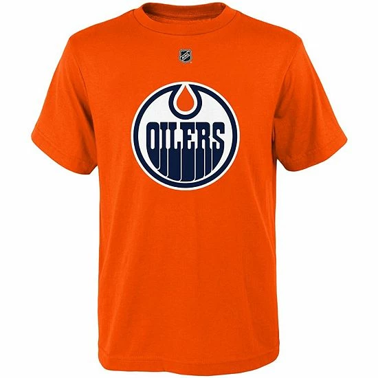 Outerstuff Youth Connor McDavid Orange Edmonton Oilers Player Name & Number T-Shirt 5 Outerstuff Youth Connor McDavid Orange Edmonton Oilers Player Name & Number T-Shirt - Image 3
