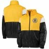 Outerstuff Youth Gold/Black Boston Bruins Goal Line Full-Zip Hoodie Windbreaker Jacket