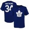 Outerstuff Youth Auston Matthews Blue Toronto Maple Leafs Player Name & Number T-Shirt