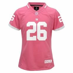 Outerstuff Girls Youth Saquon Barkley Pink New York Giants Bubble Gum Jersey -Outerstuff shop unnamed file 734