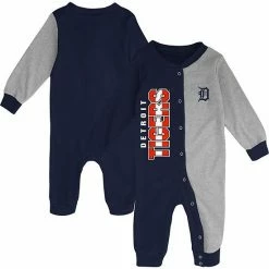 Outerstuff Infant Navy/Gray Detroit Tigers Halftime Sleeper