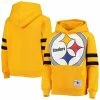 Outerstuff Youth Gold Pittsburgh Steelers Big Face Fleece Pullover Hoodie -Outerstuff shop unnamed file 741
