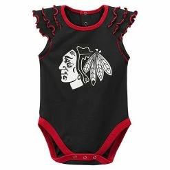 Outerstuff Newborn Red/Black Chicago Blackhawks Shining All-Star Two-Piece Bodysuit Set -Outerstuff shop unnamed file 7413