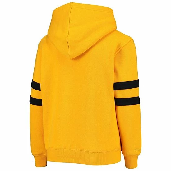 Outerstuff Youth Gold Pittsburgh Steelers Big Face Fleece Pullover Hoodie 5 Outerstuff Youth Gold Pittsburgh Steelers Big Face Fleece Pullover Hoodie - Image 3