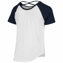 Outerstuff Girls Youth Navy/White Dallas Cowboys Game Day Crossback Raglan T-Shirt -Outerstuff shop unnamed file 7430