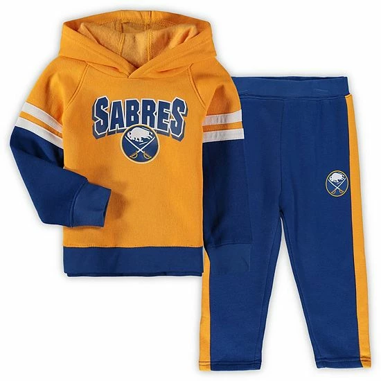 Outerstuff Toddler Gold/Royal Buffalo Sabres Miracle On Ice Raglan Pullover Hoodie & Pants Set 3 Outerstuff Toddler Gold/Royal Buffalo Sabres Miracle On Ice Raglan Pullover Hoodie & Pants Set