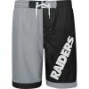 Outerstuff Youth Silver/Black Las Vegas Raiders Conch Bay Board Shorts