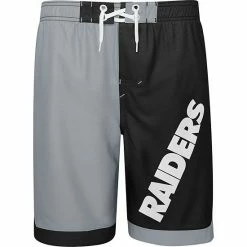 Outerstuff Youth Silver/Black Las Vegas Raiders Conch Bay Board Shorts