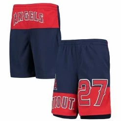 Outerstuff Youth Mike Trout Navy Los Angeles Angels Pandemonium Name & Number Shorts -Outerstuff shop unnamed file 7491