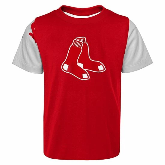 Outerstuff Toddler Red Boston Red/Navy Sox Pinch Hitter T-Shirt & Shorts Set 5 Outerstuff Toddler Red Boston Red/Navy Sox Pinch Hitter T-Shirt & Shorts Set - Image 3