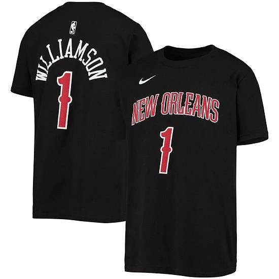 Youth Outerstuff Zion Williamson Black New Orleans Pelicans Dark Icon Name & Number T-Shirt 3 Youth Outerstuff Zion Williamson Black New Orleans Pelicans Dark Icon Name & Number T-Shirt
