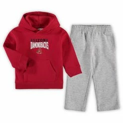Outerstuff Toddler Red/Heathered Gray Arizona Diamondbacks Fan Flare Fleece Hoodie And Pants Set