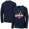 Outerstuff Youth Navy Washington Capitals Primary Logo Long Sleeve T-Shirt