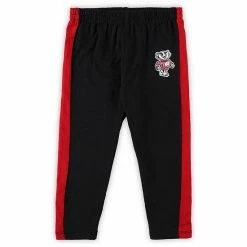Outerstuff Infant Red/Black Wisconsin Badgers Little Kicker Long Sleeve Bodysuit And Sweatpants Set -Outerstuff shop unnamed file 7576