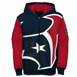 Outerstuff Youth Navy/Red Houston Texans Poster Board Full-Zip Hoodie -Outerstuff shop unnamed file 7611