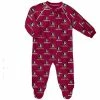 Outerstuff Newborn & Infant Garnet Florida State Seminoles Allover Print Raglan Full-Zip Sleeper -Outerstuff shop unnamed file 7627
