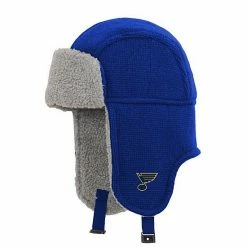 Outerstuff Youth Blue St. Louis Blues Flat Knit Trapper Hat -Outerstuff shop unnamed file 7648