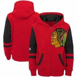 Outerstuff Youth Red Chicago Blackhawks Faceoff Colorblocked Fleece Full-Zip Hoodie Jacket -Outerstuff shop unnamed file 7651