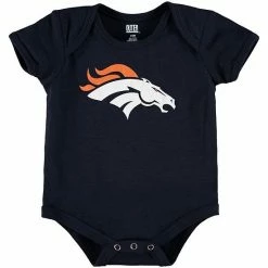 Outerstuff Newborn Navy Denver Broncos Team Logo Bodysuit