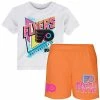 Outerstuff Toddler White/Orange Philadelphia Flyers Wave Breaker T-Shirt & Shorts Set