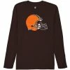 Outerstuff Youth Brown Cleveland Browns Team Logo Long Sleeve T-shirt -Outerstuff shop unnamed file 769