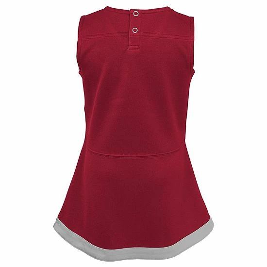 Outerstuff Girls Youth Crimson Oklahoma Sooners Cheer Captain Jumper Dress 6 Outerstuff Girls Youth Crimson Oklahoma Sooners Cheer Captain Jumper Dress - Image 4