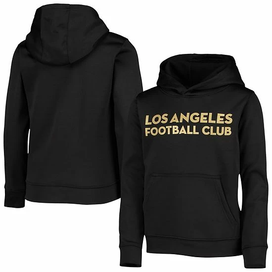 Outerstuff Youth Black LAFC Players Performance Pullover Hoodie 3 Outerstuff Youth Black LAFC Players Performance Pullover Hoodie