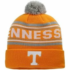 Outerstuff Youth Tennessee Orange Tennessee Volunteers Jacquard Cuffed Knit Hat With Pom