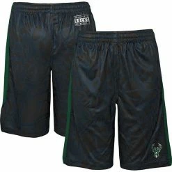 Outerstuff Youth Black Milwaukee Bucks Scribble Dribble Baller Shorts