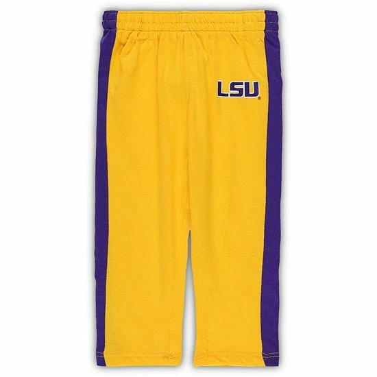 Outerstuff Newborn & Infant Purple/Gold LSU Tigers Little Kicker Long Sleeve Bodysuit & Sweatpants Set 6 Outerstuff Newborn & Infant Purple/Gold LSU Tigers Little Kicker Long Sleeve Bodysuit & Sweatpants Set - Image 4