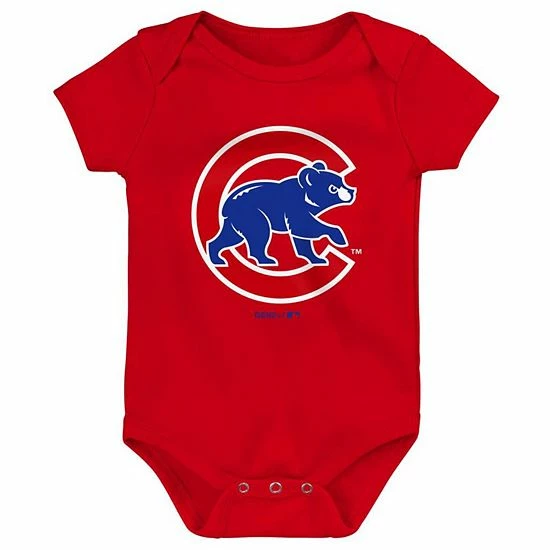 Outerstuff Newborn & Infant Royal/Red/Gray Chicago Cubs Born To Win 3-Pack Bodysuit Set 6 Outerstuff Newborn & Infant Royal/Red/Gray Chicago Cubs Born To Win 3-Pack Bodysuit Set - Image 4