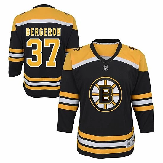 Outerstuff Toddler Patrice Bergeron Black Boston Bruins Replica Player Jersey 4 Outerstuff Toddler Patrice Bergeron Black Boston Bruins Replica Player Jersey - Image 2