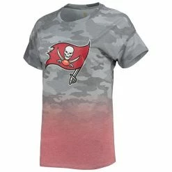 Outerstuff Juniors Gray/Red Tampa Bay Buccaneers Beth Camo Dip-Dye T-Shirt -Outerstuff shop unnamed file 7876