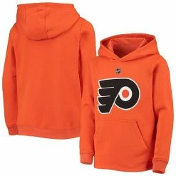 Alternative view of Outerstuff Youth Orange Philadelphia Flyers Primary Logo Pullover Hoodie