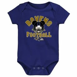 Outerstuff Newborn Purple Baltimore Ravens Disney Lil Champ Bodysuit