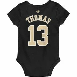 Outerstuff Newborn & Infant Michael Thomas Black New Orleans Saints Mainliner Name & Number Bodysuit -Outerstuff shop unnamed file 7912