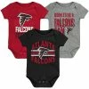 Outerstuff Newborn & Infant Red/Black/Heathered Gray Atlanta Falcons 3rd Down & Goal Three-Piece Bodysuit Set -Outerstuff shop unnamed file 7921