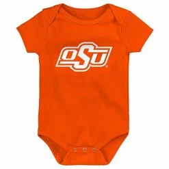 Outerstuff Infant Black/Black/Heathered Gray Oklahoma State Cowboys 3-Pack Game On Bodysuit Set -Outerstuff shop unnamed file 7928