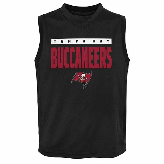Outerstuff Youth Tom Brady Black Tampa Bay Buccaneers Fast Track V-Neck Tank Top 5 Outerstuff Youth Tom Brady Black Tampa Bay Buccaneers Fast Track V-Neck Tank Top - Image 3