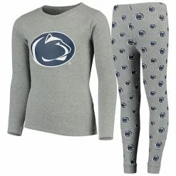 Outerstuff Youth Heathered Gray Penn State Nittany Lions Long Sleeve T-Shirt & Pant Sleep Set -Outerstuff shop unnamed file 7947