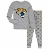Outerstuff Preschool Heathered Gray Jacksonville Jaguars Long Sleeve T-Shirt & Pants Sleep Set -Outerstuff shop unnamed file 7955
