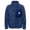 Outerstuff Girls Youth Blue Toronto Maple Leafs Fan Gear Sherpa Full-Zip Jacket