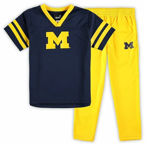 Outerstuff Preschool Navy/Maize Michigan Wolverines Red Zone Jersey & Pants Set 4 Outerstuff Preschool Navy/Maize Michigan Wolverines Red Zone Jersey & Pants Set - Image 2